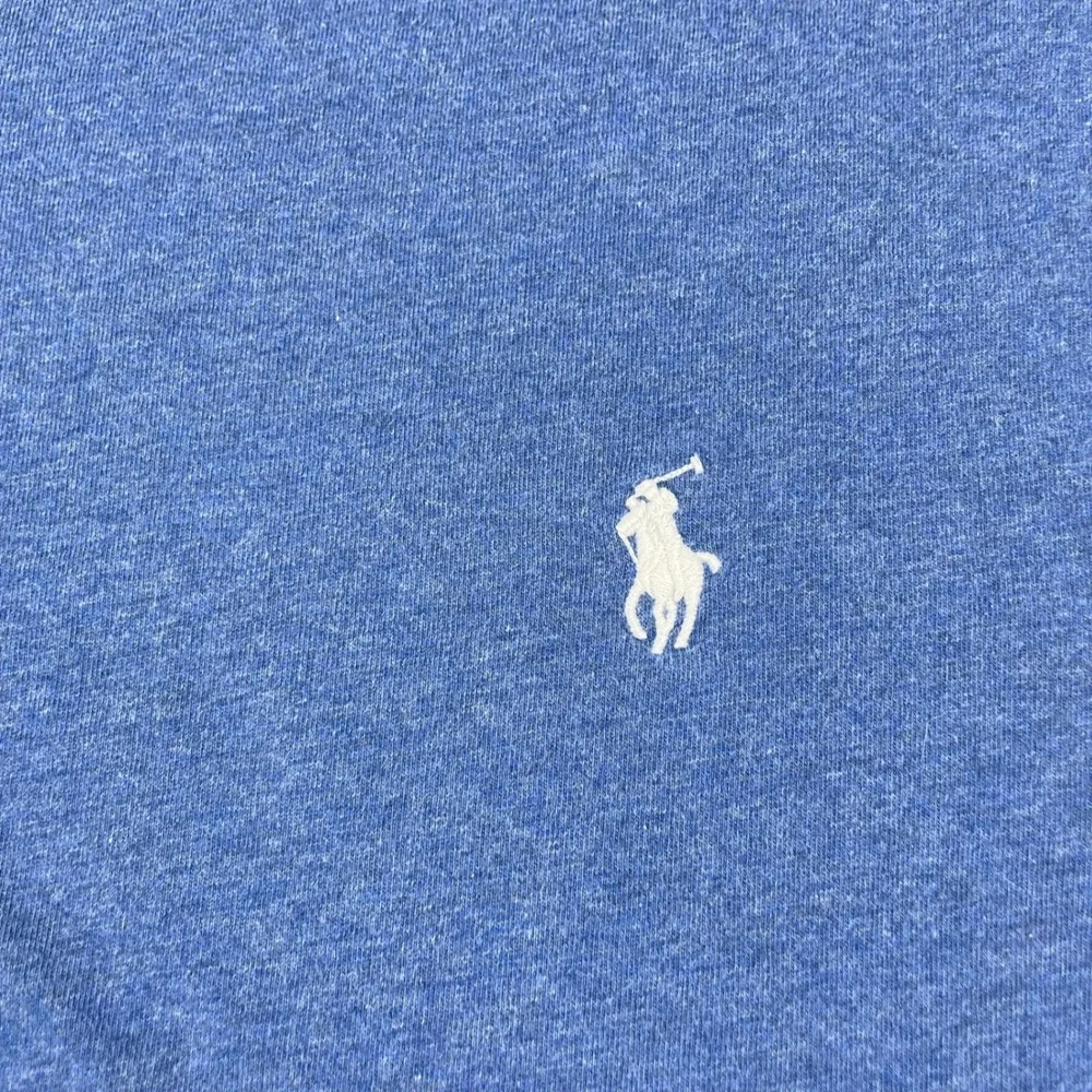 Polo Ralph Lauren Mens XLT Blue Heather Long Sleeve Pony Logo T-Shirt